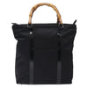 Gucci Vintage Bamboo Handle Tote Nylon
