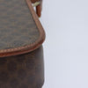 Celine Vintage Macadam Circle Logo Canvas and Leather