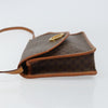 Celine Vintage Macadam Circle Logo Canvas and Leather