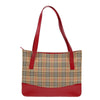 Burberry Nova Check Tote Canvas and Leather