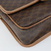 Celine Vintage Macadam Circle Logo Canvas and Leather