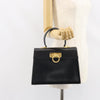 Salvatore Ferragamo Gancini Convertible Top Handle Leather
