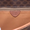 Celine Vintage Macadam Circle Logo Canvas and Leather