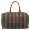 Fendi Vintage Pequin Boston Coated Canvas