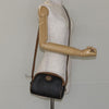 Christian Dior Vintage Honeycomb Canvas and Leather