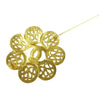 Chanel Vintage CC Flower Textured Metal