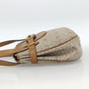 Christian Dior Vintage Honeycomb Canvas and Leather