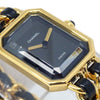Chanel Premiere Rock Quartz Plated Metal and Leather
