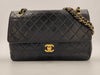 Chanel Double Chain Flap Quilted Leather