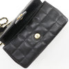 Chanel Camellia Chocolate Bar Flap Quilted Lambskin