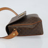 Celine Vintage Macadam Circle Logo Canvas and Leather