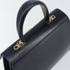 Salvatore Ferragamo Gancini Convertible Top Handle Leather