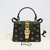 Gucci Sylvie Top Handle Printed Leather