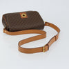 Celine Vintage Macadam Circle Logo Canvas and Leather