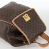 Celine Vintage Drawstring Flap Macadam Coated Canvas