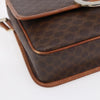 Celine Vintage Macadam Circle Logo Canvas and Leather