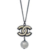 Chanel CC Pearl Drop Metal with Pearls