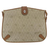 Christian Dior Vintage Honeycomb Canvas and Leather
