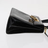 Salvatore Ferragamo Gancini Convertible Top Handle Patent Leather