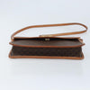 Celine Vintage Macadam Circle Logo Canvas and Leather