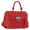 Salvatore Ferragamo Sofia Satchel Leather