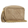 Chanel Vintage Diamond CC Camera Quilted Lambskin