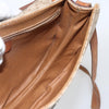 Celine Vintage Macadam Circle Logo Canvas and Leather
