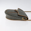 Christian Dior Vintage Honeycomb Flap Coated Canvas