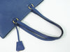 Prada Embossed Logo Open Tote Leather