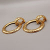 Chanel Vintage CC Round Drop Clip-On Metal
