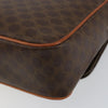 Celine Vintage Macadam Circle Logo Canvas and Leather