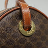 Celine Vintage Macadam Circle Logo Canvas and Leather