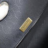 Christian Dior Vintage Honeycomb Flap Coated Canvas