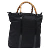 Gucci Vintage Bamboo Handle Tote Nylon