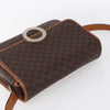 Celine Vintage Macadam Circle Logo Canvas and Leather