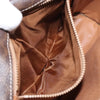 Celine Vintage Macadam Circle Logo Canvas and Leather