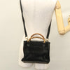 Gucci Vintage Bamboo Front Pocket Tote Suede