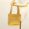 Chanel Chocolate Bar CC Tote Quilted Patent