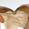 Celine Vintage Macadam Circle Logo Canvas and Leather