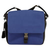 Prada Impunturato Buckle Flap Messenger Canvas