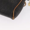 Christian Dior Vintage Honeycomb Canvas and Leather