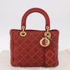Christian Dior Supple Lady Dior Cannage Studded Lambskin