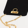 Salvatore Ferragamo Vintage Gancini Chain Suede