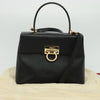 Salvatore Ferragamo Gancini Convertible Top Handle Leather