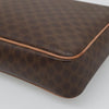 Celine Vintage Macadam Circle Logo Canvas and Leather