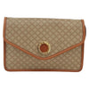 Celine Vintage Macadam Circle Logo Canvas and Leather