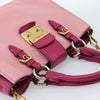 Miu Miu Madras Convertible Lock Tote Leather