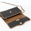 Christian Dior Vintage Honeycomb Flap Canvas and Leather