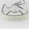 Christian Dior Vintage Honeycomb Flap Coated Canvas