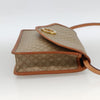 Celine Vintage Macadam Circle Logo Canvas and Leather